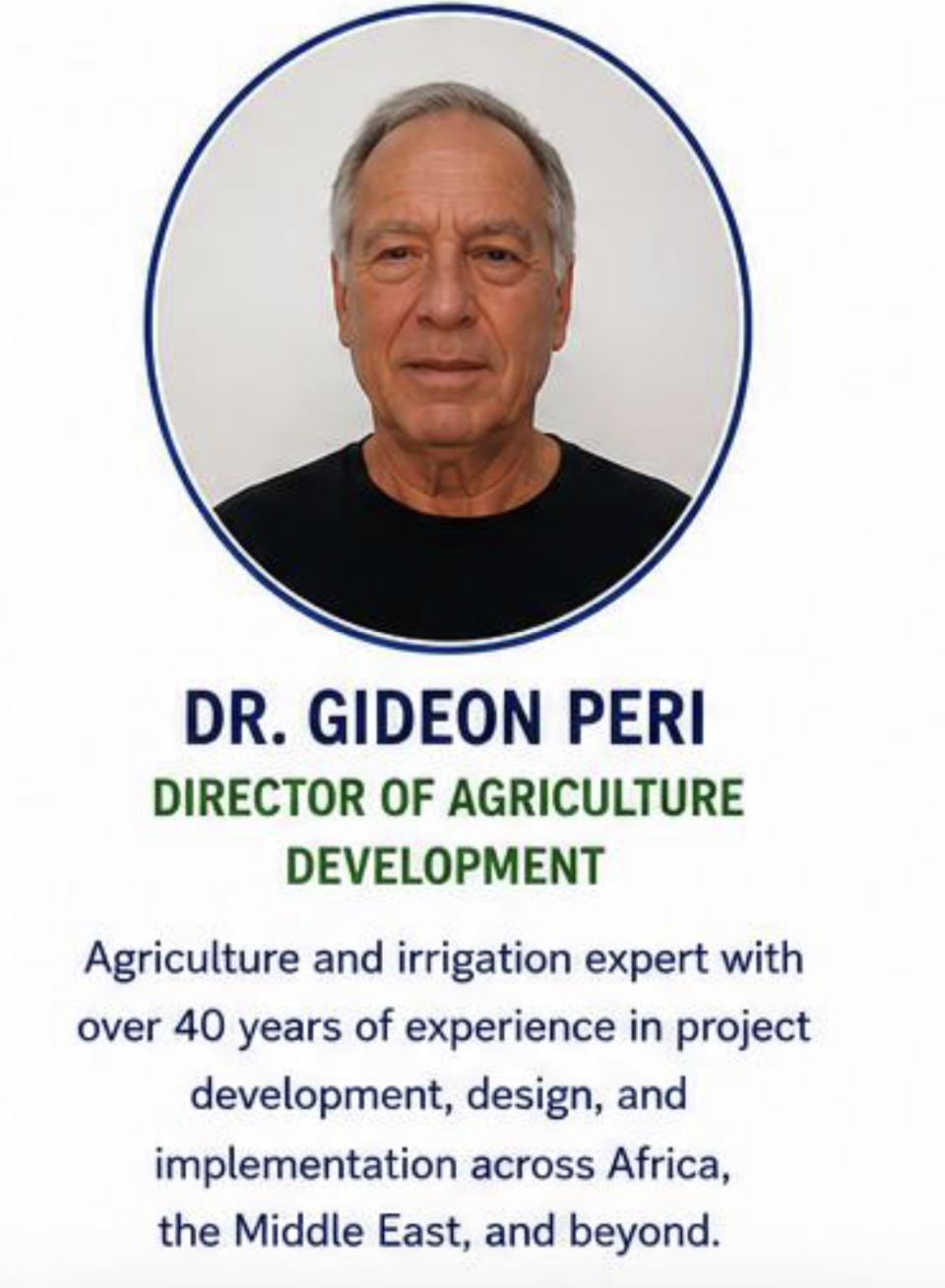 Dr Gideon Peri